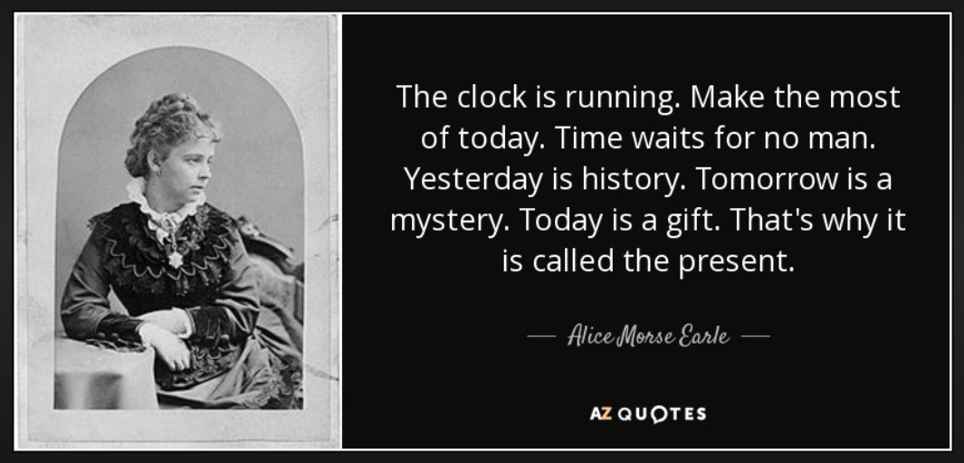 A mystery is something. Элис Морз Эрл. Элис Морз Эрл фото. Yesterday is History, tomorrow is a Mystery, but today is a Gift. That is why it is Called the present.. Элис Морз Эрл Википедия.