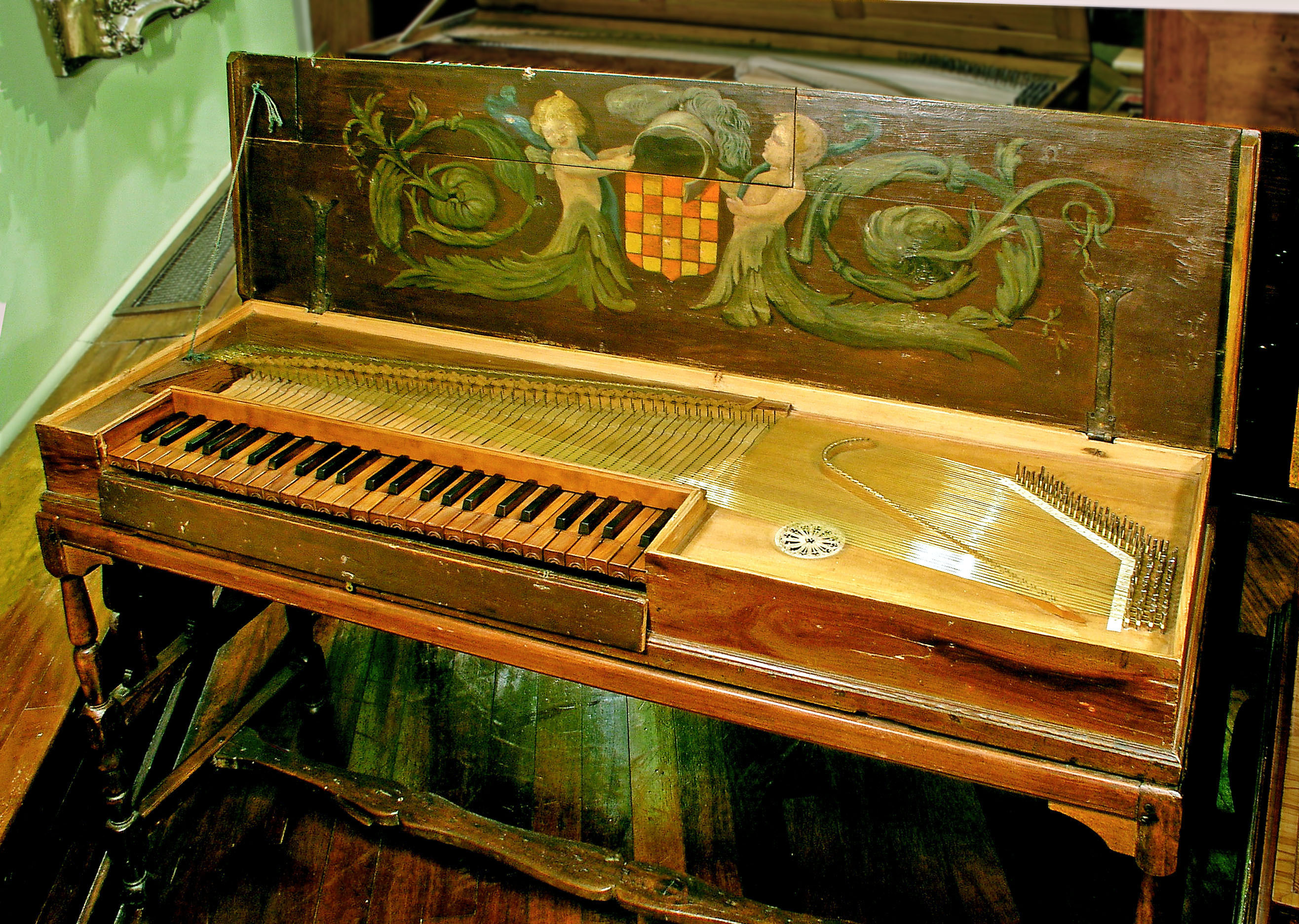 Клавикорд струнный музыкальный инструмент фото