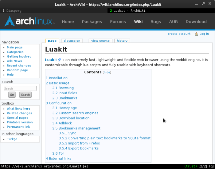 Archwiki. Luakit. Luakit браузер. Luakit логотип браузера.